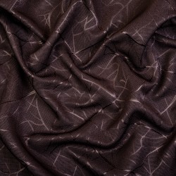Ткань Блэкаут для штор &quot;Ледовое тиснение цвет Темно-Коричневый&quot; (на отрез)  в Салехарде