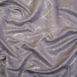 Ткань Блэкаут для штор светозатемняющая 75% &quot;Ледовое тиснение  Серый&quot;   в Салехарде