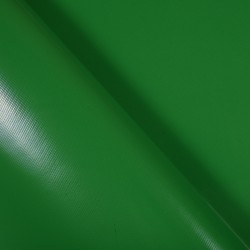 Ткань ПВХ 450 гр/м2, Зелёный (Ширина 160см), на отрез  в Салехарде