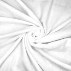 Флис Односторонний 130 гр/м2, цвет Белый (на отрез)  в Салехарде
