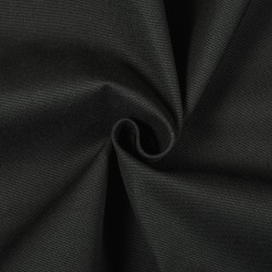 Ткань смесовая Канвас 35/65, цвет Черный (на отрез)  в Салехарде