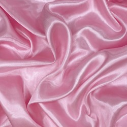 Ткань Атлас-сатин, цвет Розовый (на отрез)  в Салехарде