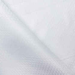 Ткань Оксфорд 300D PU Рип-Стоп СОТЫ, цвет Белый (на отрез)  в Салехарде