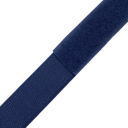 Контактная лента 25мм цвет Тёмно-Синий (Велькро-липучка), на отрез  в Салехарде