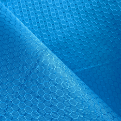 Ткань Оксфорд 300D PU Рип-Стоп СОТЫ, цвет Голубой (на отрез)  в Салехарде
