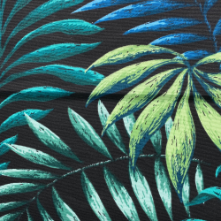 Интерьерная ткань Дак (DUCK), принт &quot;Тропические листья&quot; (на отрез)  в Салехарде