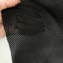 Сетка 3D трехслойная Air mesh 165 гр/м2, цвет Черный (на отрез)  в Салехарде