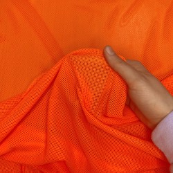 Трикотажная Сетка 75 г/м2, цвет Оранжевый (на отрез)  в Салехарде