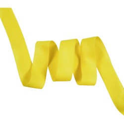 Окантовочная лента-бейка, цвет Жёлтый 22мм (на отрез)  в Салехарде